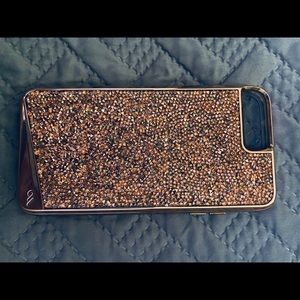 Rose gold stone iPhone 8 Plus case